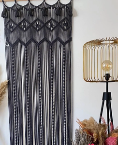 Large Wedding Backdrop Wall Hanging Macrame Door Curtain | Large Wedding Backdrop Wall Hanging Tapestry - Product Image 1