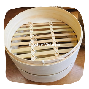 Juego de cestas de bambú para vaporizador, juego de cestas de bambú con logotipo gratis de Vietnam para vaporear en casa, restaurante, respetuosas con el medio ambiente - Product Image 2