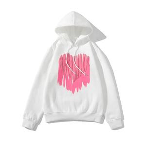 Sudaderas con capucha de estilo corto de algodón personalizables de alta calidad para mujer, gama de tallas, nuevo diseño de verano con cuello con capucha de cara impresa - Product Image 2