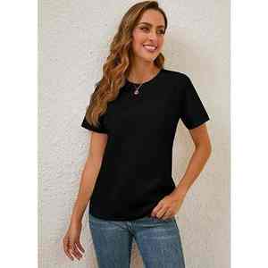 Camiseta de Verano Extra Grande de Algodón con Logotipo Personalizado para Mujer, Estilo Holgado, Informal, Ropa de Calle, Talla Grande - Product Image 4
