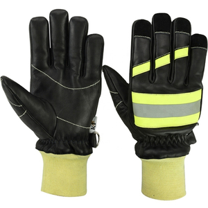 Venta caliente Guantes de lucha contra incendios resistentes al fuego Puño largo Guantes de lucha contra incendios de alta calidad para hombres adultos con tamaño personalizado - Product Image 4