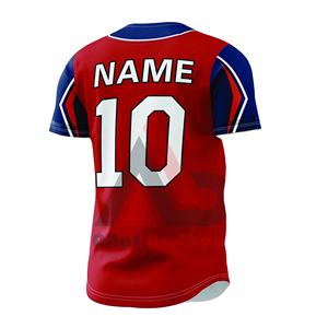 Camisetas de Béisbol Transpirables con Sublimación Completa, Camisetas de Softbol para Equipos, Nombres de Jugadores, Manga Corta, Secado Rápido - Product Image 6