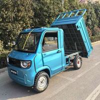 Mini camion électrique EEC 800 kg de charge utile, autonomie <100 km, poids à vide 490 kg, vitesse 45 km/h, pour la livraison de marchandises en zone rurale