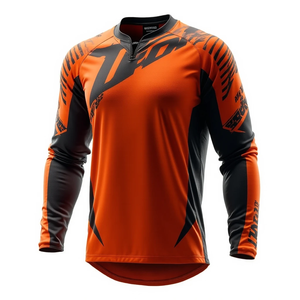 Maillots de motocross haute performance, matériau de qualité supérieure, respirabilité avancée, confort et sécurité, vêtements de course automobile et de moto - Product Image 2