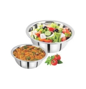 ชามผสมสเตนเลสสตีลมาร์กตัว D> ความจุ10L ผิวขัดเงาที่ทนทานสำหรับห้องครัวล้างผักสลัดอาหาร - Product Image 6