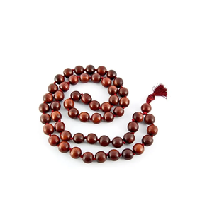 Mala en bois à la mode pour l'hindouisme de guérison spirituelle religieux pour cadeaux collier en bois d'acacia Mala perlé - Product Image 1