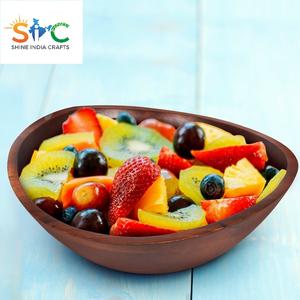 Bol décoratif en bois courbé pour ottoman, salon, cuisine, restaurant, bols pour servir la salade - Product Image 6