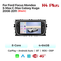 MEKEDE Autoradio Android le plus récent 6+128G pour Ford Focus Mondeo S-Max C-Max Galaxy Kuga 2008-2011 avec Car-play Android AUTO