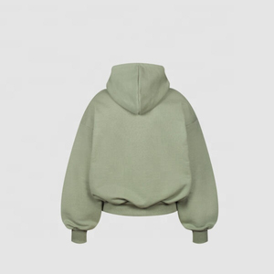 Sweat à capuche tendance double couche épais en coton coupe oversize streetwear avec logo personnalisé impression numérique respirant vente en gros OEM - Product Image 4