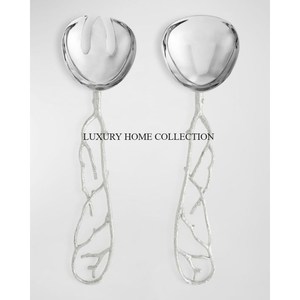 Cuchillo para servir pasteles de metal con acabado antiguo con diseño lujoso perfecto para bodas y ocasiones formales - Product Image 2