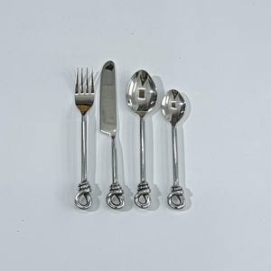 Ensemble de couverts en acier inoxydable de haute qualité, 4 pièces, durables et écologiques, élégants, pour les fêtes - Product Image 4