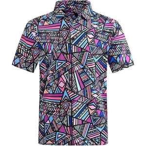 เสื้อโปโลชายหญิงเสื้อโปโลแห้งเร็วเสื้อยืดแขนสั้นมีซิปดูดซับความชื้น - Product Image 5