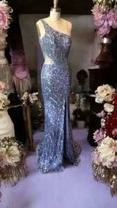 ชุดราตรียาวอย่างเป็นทางการป้องกันไฟฟ้าสถิตย์ของผู้หญิงชุดเดรสยาวปักลูกปัดยาวถึงพื้นเอวธรรมชาติสำหรับงานปาร์ตี้งานพรอมงานแต่งงาน - Product Image 4