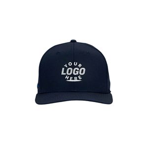 <b>Waterproof</b> 6-Panel Snapback Golf <b>Hat</b> with Custom Logo, Curved Brim, Woven Tag, Side Logo, Adjustable Closure for Outdoor Use - Product Image 1