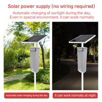 Sistema de Alarma de Seguridad para el Hogar Inalámbrico con Energía Solar para Exteriores, Clasificación IP65, Sirena de Metal, Sensor Infrarrojo, Detector, Alerta de Sonido y Luz