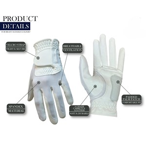 Gants de golf confortables en cuir Cabretta véritable pour femmes et filles, respirants et adaptés à toutes les conditions météorologiques - Product Image 3