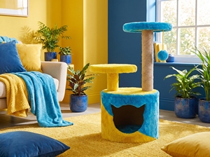 Amistar Azure Rainbow – Griffoir pour chat de qualité supérieure, toutes tailles, poteau en sisal coloré, aire de jeux amusante et durable pour chat - Product Image 5