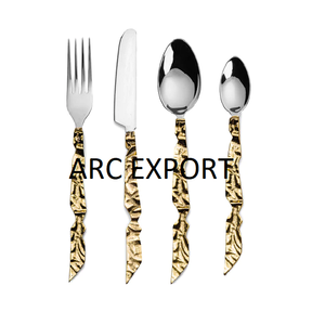 Luxury Designing Stainless Steel Mirror Polished Metal Flatware <b>Set</b> Fancy Designing Fancy Home Kitchen Serving Cutlery <b>Set</b> - Product Image 6