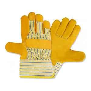 Gants de gréement en cuir robuste avec adhérence et protection supplémentaires Gants de sécurité robustes pour la construction et les opérations d'entrepôt - Product Image 1