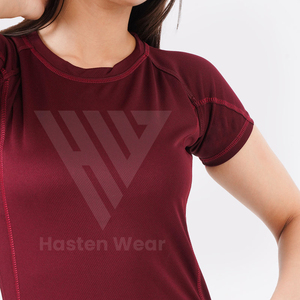 T-shirts de course à séchage rapide personnalisés pour femmes, vêtements de sport pour femmes, vêtements de sport à séchage rapide, t-shirts pour femmes - Product Image 5