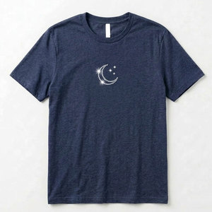 T-shirts décontractés pour hommes avec strass, tissu respirant, motif élégant en cristal, adaptés aux activités de plein air et au quotidien - Product Image 1
