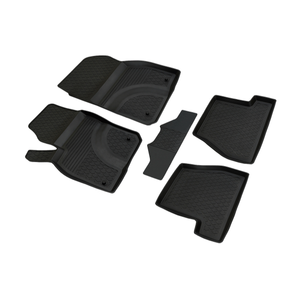 Alfombrillas de Coche Personalizadas para Ford Focus 4 2013-2018, Alfombrillas de Goma Antideslizantes con Túnel Central, Sin Olor - Product Image 1