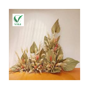 Abanicos tejidos de bambú hechos a mano, decoración de pared de hoja de palma elegante - Product Image 4