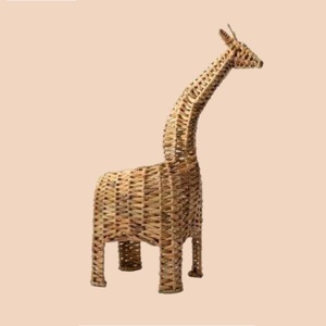 Popular Nature Plant Woven Pot Nursery Organizer Laundry Bag Picnic Decorative Seagrass Belly <b>Food</b> Storage Basket with Handles - Product Image 6