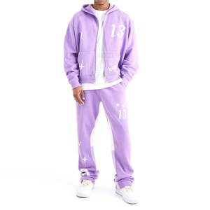 Hecho en el mejor material Nueva moda Puff Impresión Chándal Conjunto Slim Fit Nuevo diseño Chándal hecho a medida - Product Image 1
