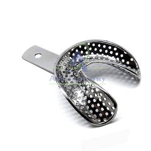 Bandeja de Impresión Manual de Acero Inoxidable con Logotipo Personalizado de Estilo Único, Equipo Dental Reutilizable y Duradero en Existencia - Product Image 5