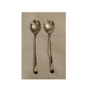 Fourchette à salade en acier inoxydable Fourchette à salade Cuillère à fromage Outils à dessert Bienvenue dans la personnalisation du logo Outils pour gâteaux d'anniversaire - Product Image 1