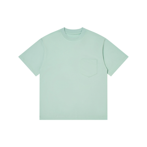 Camiseta de cuello redondo de algodón 100% para hombre, Camiseta de cuello redondo ligero de secado rápido, diseño de hombro caído de tendencia - Product Image 4