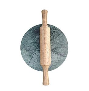 Pin en bois et planche de marbre roulant Chapati faisant de l'artisanat en gros taille personnalisée et vente - Product Image 5