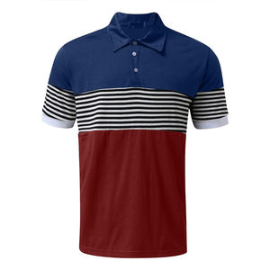 เสื้อโปโลผู้ชายเสื้อ100% โปโลผ้าฝ้ายพิมพ์ลายหลายสีแขนสั้นระบายอากาศ - Product Image 4