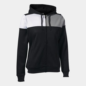 Sweat-shirts noirs à fermeture éclair, sweat-shirt personnalisé avec logo, 100% coton, lourd, court, homme, pull uni, sweat-shirt délavé à l'acide, sweat-shirt déchiré pour homme - Product Image 1