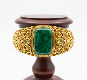 Rudra Gems <b>Men</b> Bohemian Rose Gold Tibetan Silver <b>Beaded</b> <b>Bracelet</b> Handcrafted Turquoise Cabochon Third Party Certified Bangle - Product Image 1