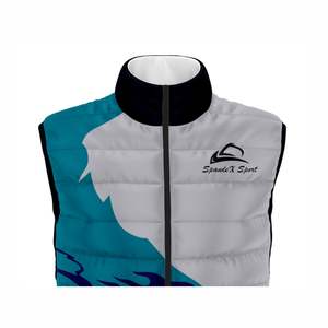 Chaleco acolchado de invierno personalizado para hombre, 100% de nailon, con aislamiento cálido, cuello levantado, cremallera, deportes al aire libre, ropa de trabajo, patrón acolchado, decoración - Product Image 4