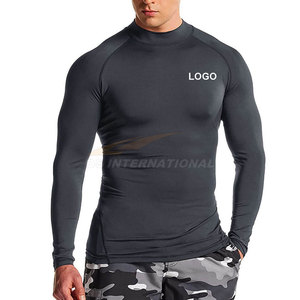 UPF 50+ Sun Protection Men's Compression Rash Guard <b>Long</b> <b>Sleeve</b> Athletic Shirt for Gym Workouts <b>Swimming</b>, Surfing Fitness - Product Image 1