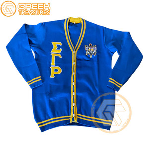 Sigma Gamma Rho personnalisé, cardigan brodé en acrylique, vêtements grecs de haute qualité, pulls et cardigans respirants pour femmes - Product Image 1