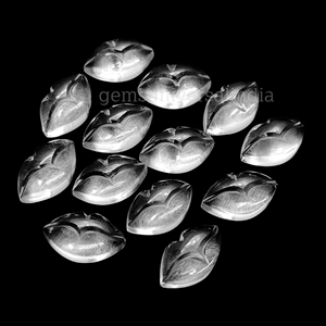 Cuentas talladas sueltas con forma de labios lisos de cuarzo de cristal Natural, abalorios sueltos de lujo hechos a mano de 15x9mm para la fabricación de joyas, precio a granel - Product Image 4