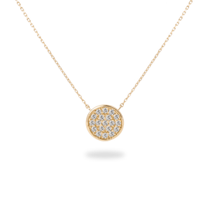 Collar con Colgante de Diamante Cultivado en Laboratorio de Oro Amarillo de 18K, 25 Diamantes, 0.05 Quilates, Corte Brillante, Color Def, Claridad VVS, 4 Gramos, Joyería Fina - Product Image 4