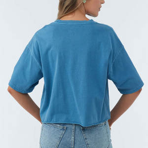 เสื้อยืดครอปสำหรับผู้หญิงเสื้อยืดครอปท็อปพิมพ์ลาย - Product Image 6