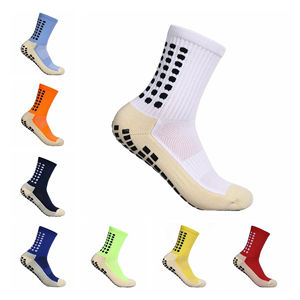 Wholesale Men's Sports Cotton Crew Gym Athletic <b>Socks</b> Custom Logo Anti-Bacterial Football <b>Socks</b> with Anti-Slip Feature - Product Image 2