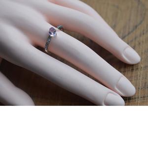 แหวนแต่งงาน925อเมทิสต์เงินสเตอร์ลิงพลอยสีม่วงอเมทิสต์และลูกบาศก์เซอร์โคเนียของขวัญสำหรับเธอ - Product Image 4