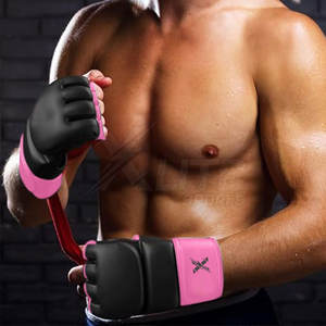 Guantes de Cuero para MMA de Ajuste Seguro, para Entrenamiento de Artes Marciales y Boxeo, con Soporte para Muñeca, Cómodos, Transpirables y que Absorben la Humedad - Product Image 6