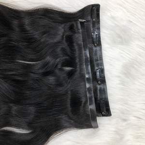 Extensiones de cabello con clip de color negro hermoso cabello Remy de onda natural 100% - Product Image 2