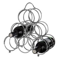 Porte-bouteilles en fer forgé, support de bouteilles artisanal en métal, support de rangement pour vin moderne pour table, décoration de mariage, étagère de présentation