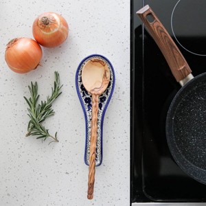 Porte-cuillère en acier inoxydable noir pour la cuisine Lave-vaisselle écologique Passe au micro-ondes et au four Convient aux spatules Cuillères Pinces - Product Image 6