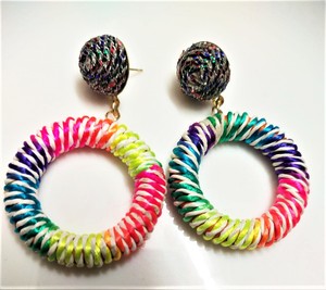 Pendientes de borla de aleación de aceite de gota de maquillaje femenino étnico Retro 2024 pendientes de aro de cara de gota de agua de moda para fiesta y regalo - Product Image 3