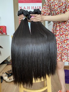 Extensiones de cabello Remy virgen 100%, la más alta calidad, hueso vietnamita, cutícula recta, cabello humano alineado, misma longitud - Product Image 4